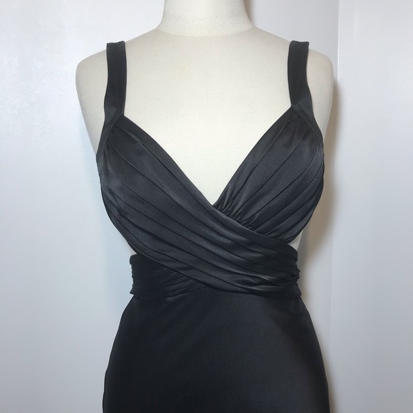 BCBC Max Azria Satin Cut-Out Gown - Picture 6 of 14